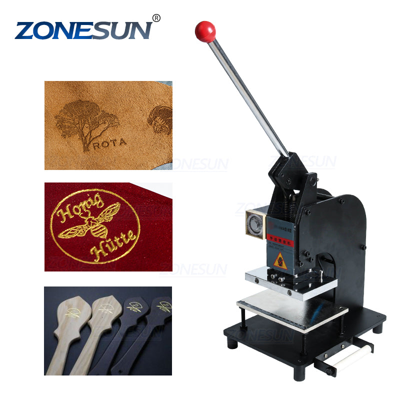  Leather Embosser Stamper Machine, Automatic Hot Foil Stamping  Embossing Machine with Push-Pull Workbench, 0~400 Degrees Celsius Can Be  Set Freely, for Leather, Paper, Wood, Plastic