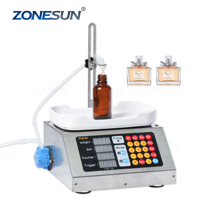 ZONESUN Semi Automatic Small Bottle Honey Liquid Filling Machine For N –  ZONESUN TECHNOLOGY LIMITED