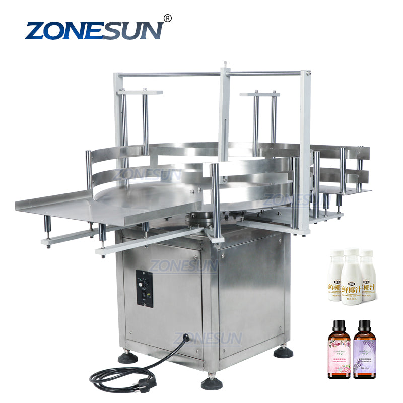 ZONESUN ZS-LP600Z Automatic Round Rotary Plastic Glass Bottle Unscramb ...