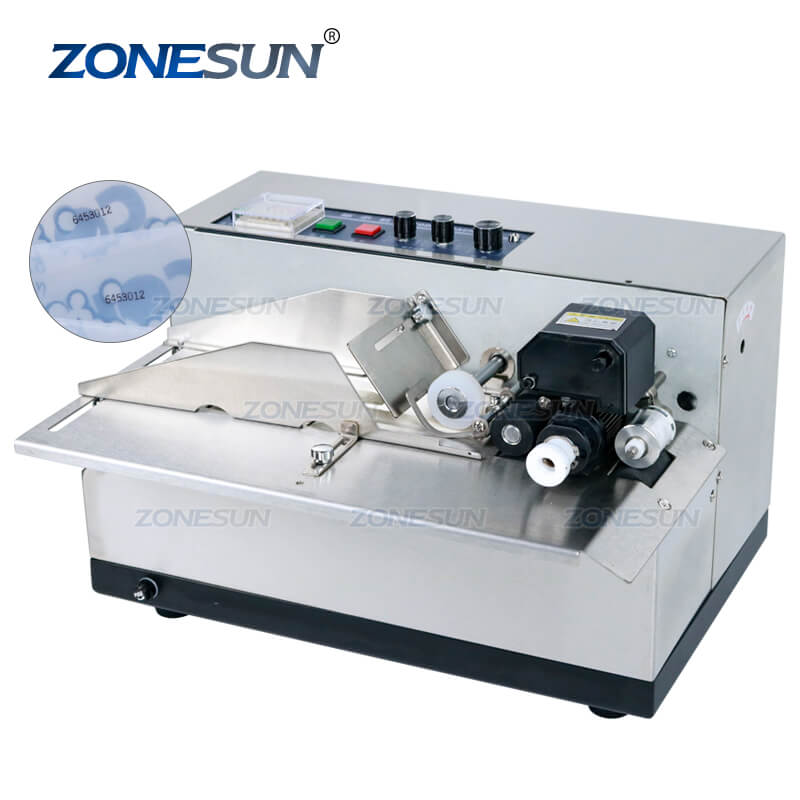 Automatic Continuous Plastic Bag Sealing Machine with Coding Printer F