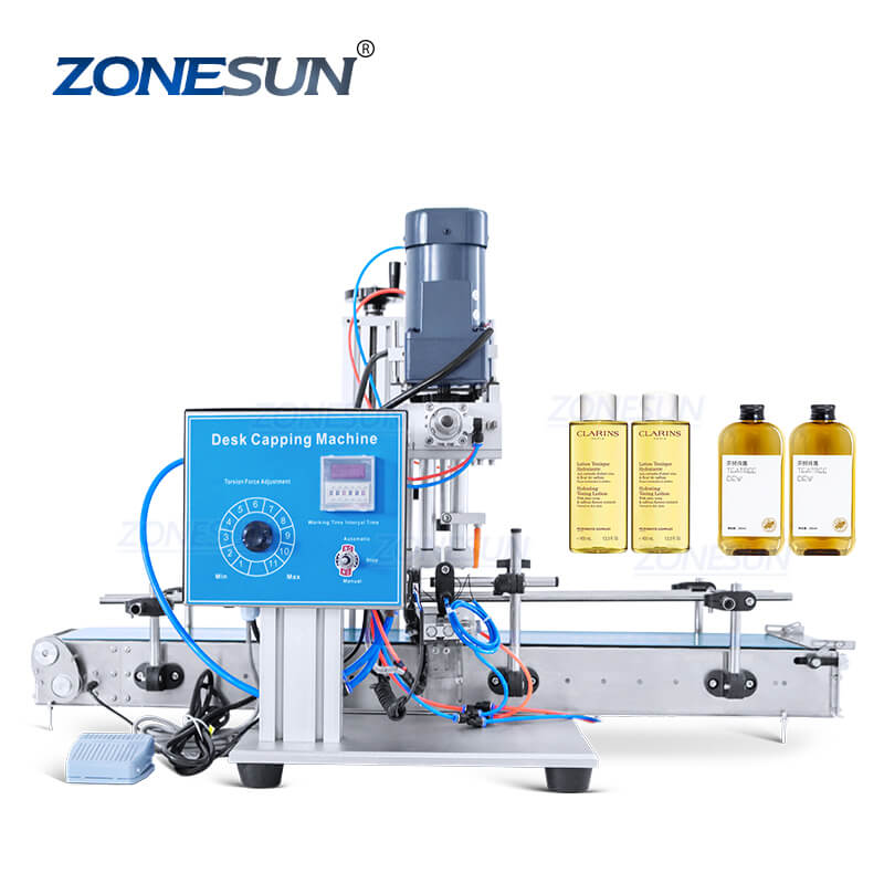 ZS-XG6100C Automatic Small Glass Dropper Bottle Capping Machine 