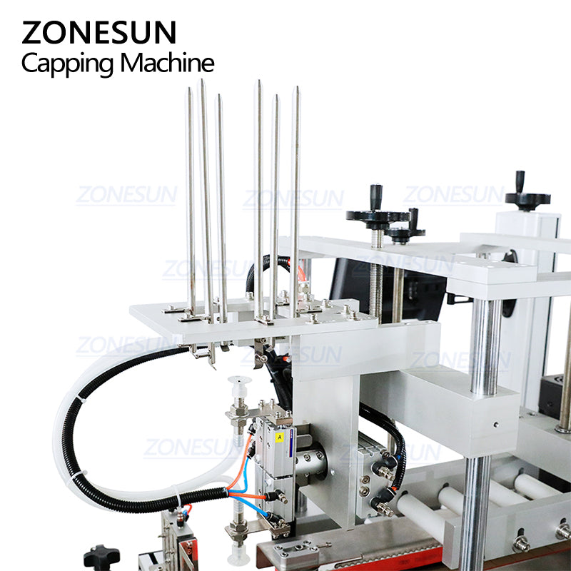 feeding structure of lids capping machine