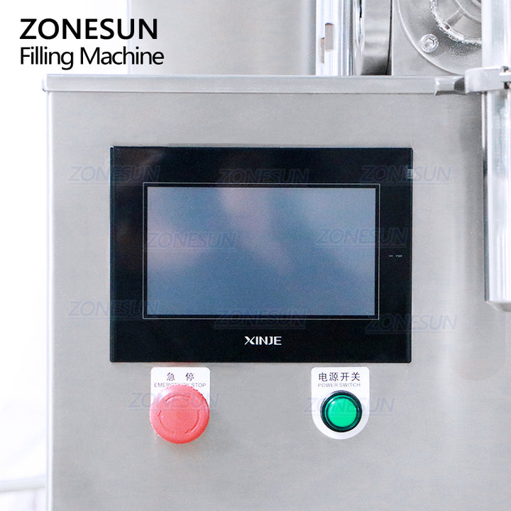 control panel of high viscosity paste filling machine