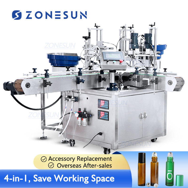 roll-on bottle filling capping machine