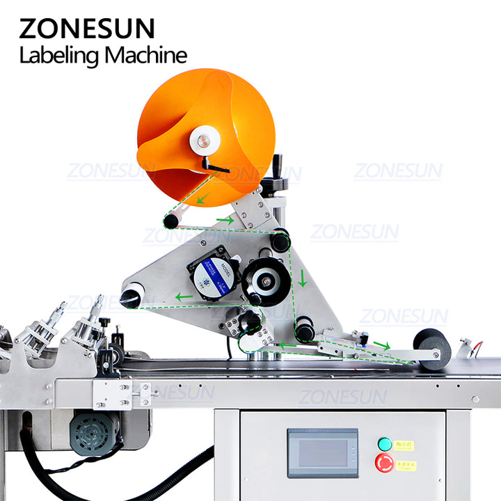 label winding structure of plastic bag labeling machine