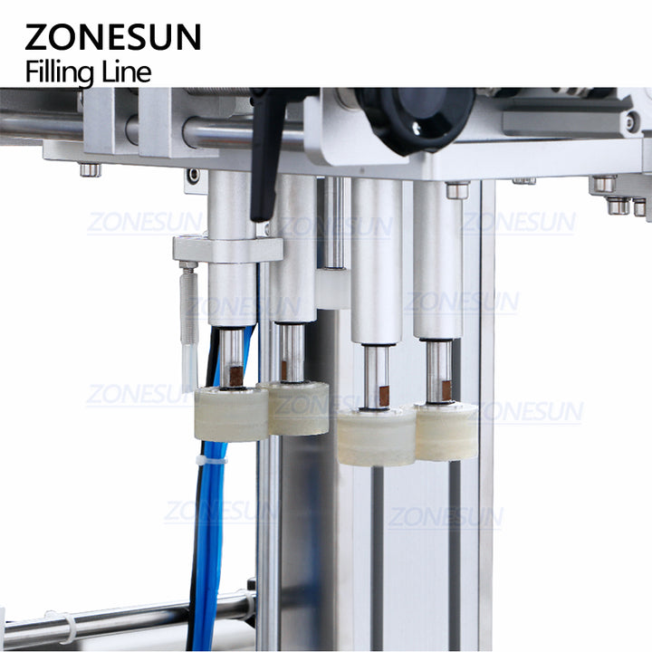 capping structure of automatic lotion filling machine