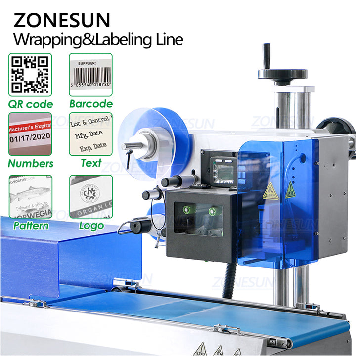 printing structure of weighing pricing labeling line