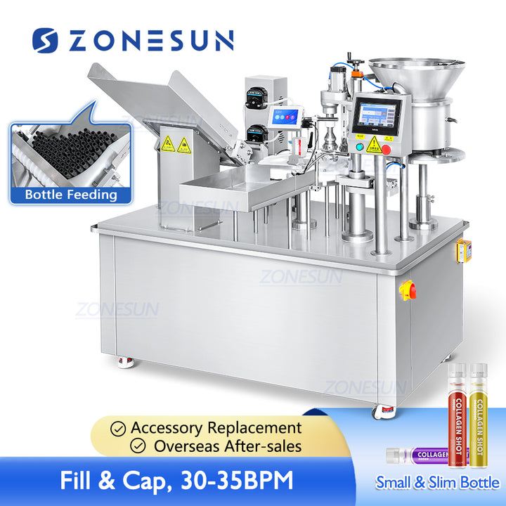 filling and capping machine for collagen youth drink