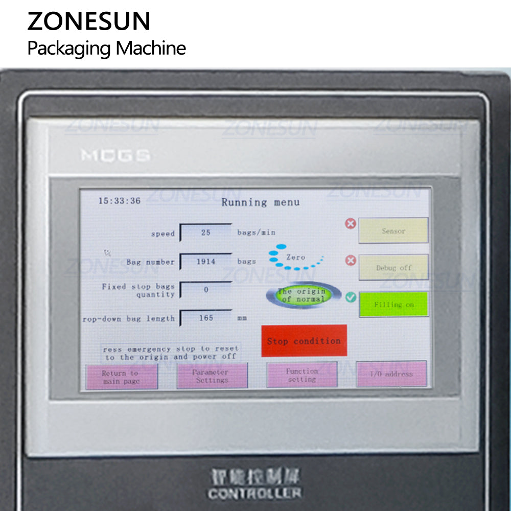 ZONESUN ZS-FS240L 자동 불규칙 파우치 스틱 향 주인 에너지 젤 페이스트 충전 밀봉 기계 VFF Packaging Machine