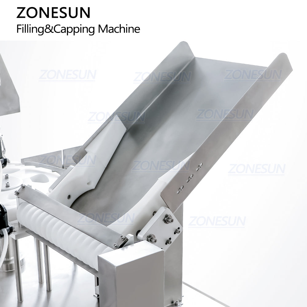 bottle feeding structure of compact filling capping machine