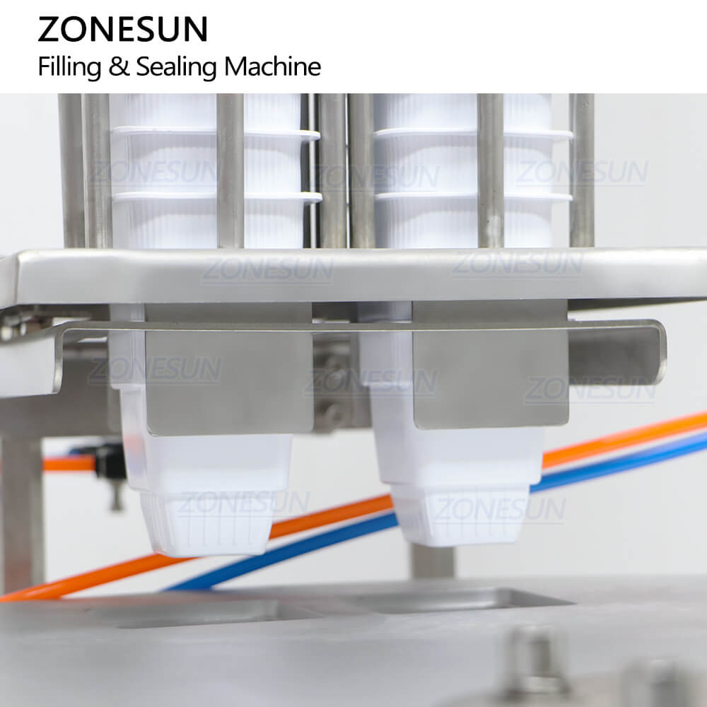 cups feeding structure of cup filling sealing machine