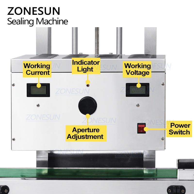 control panel of aluminum foil lid heat sealing machine