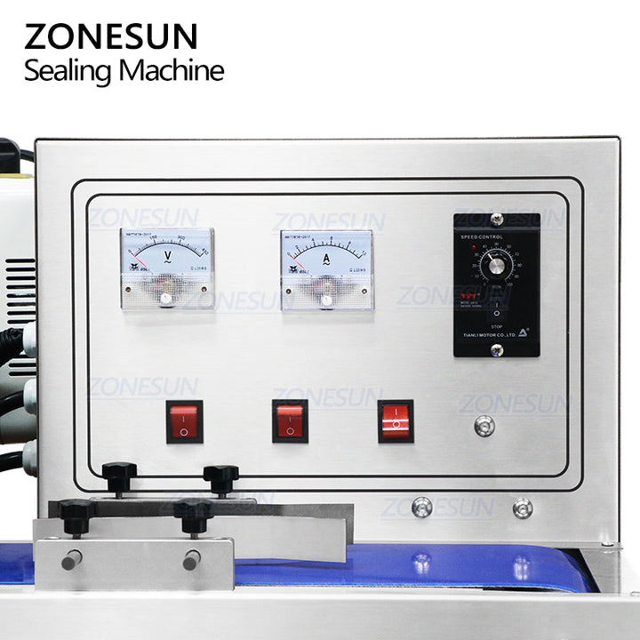 operation panel of continuous induction sealer