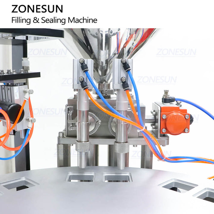 anti-dripping filling nozzles of cup filling sealing machine