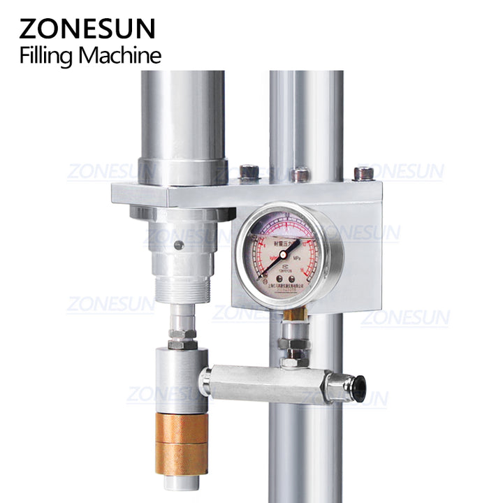 pressure gauge of manual aerosol gas filler