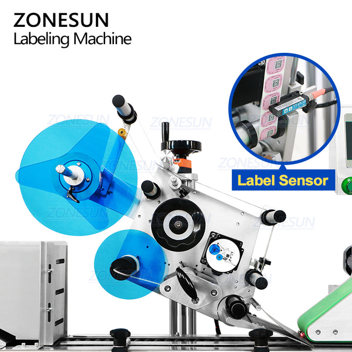 labeling structure of glass vial label applicator