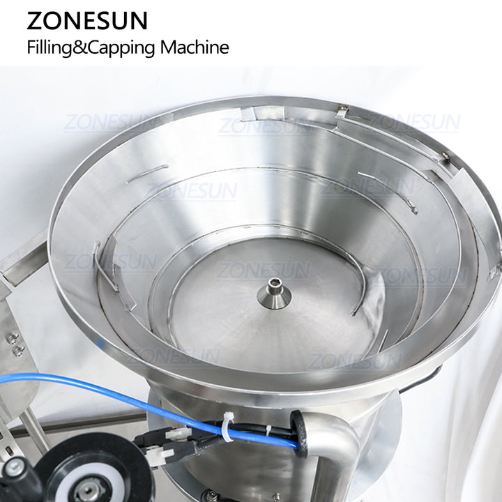 vibratory bowl sorter of compact filling capping machine