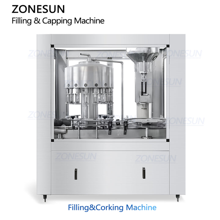 liquor bottle filling corking machine