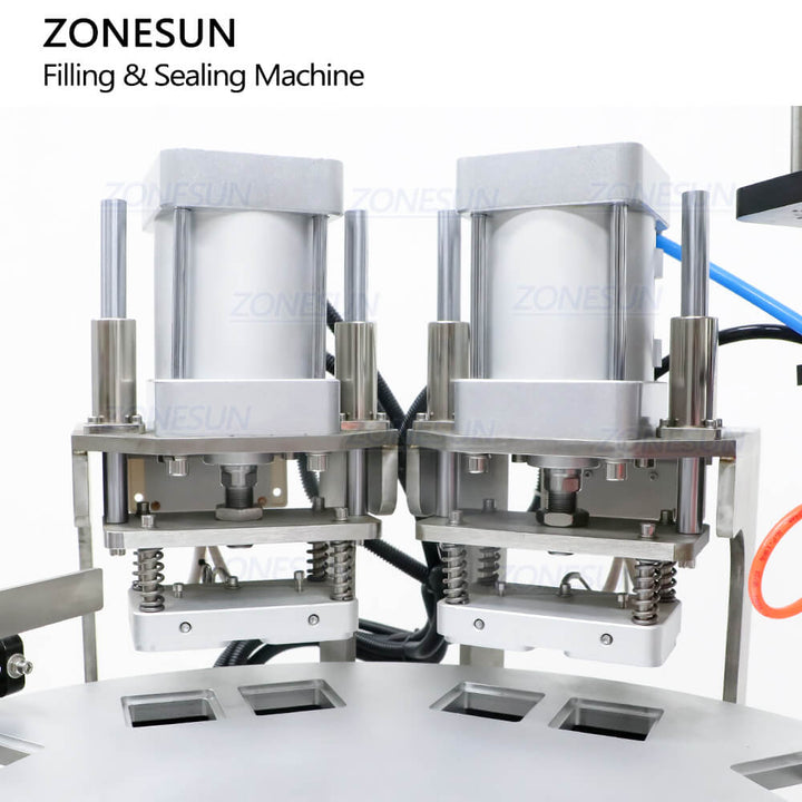 sealing structure of cup filling feeding sealing machine