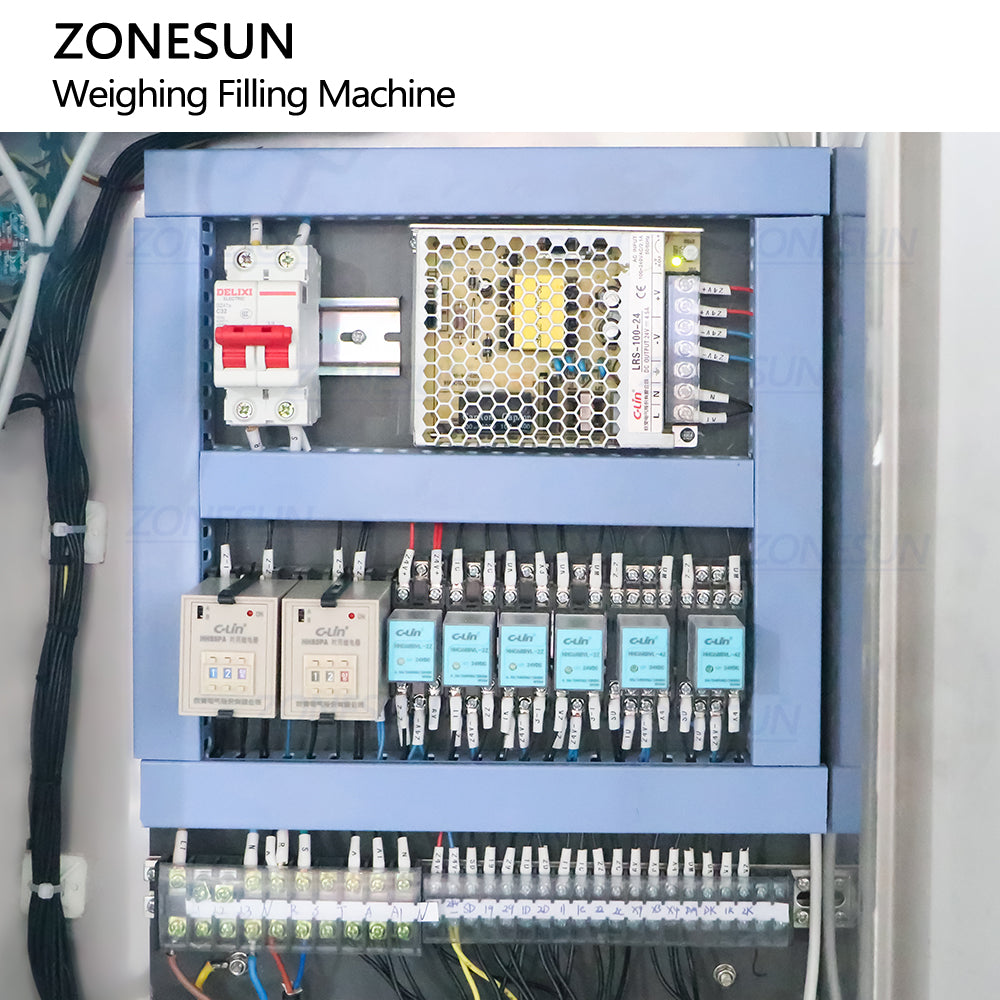 Zonesun ZS-GTW2D Semi-automat 10-30L Pompă de mare capacitate de mare capacitate de gătit ulei de gătit vopsea Gallon Galon găleți lichid umplutură de cântărire Mașină de cântărire