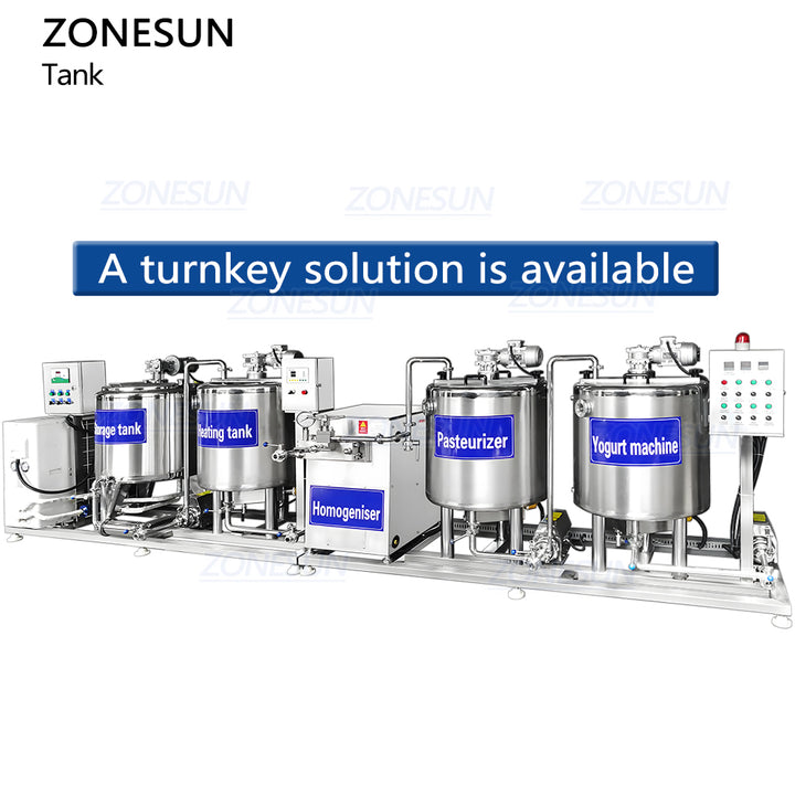 pasteurization tank for liquid dairy product