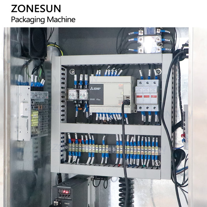 Zonesun ZS-FS240L Automático Puga irregular bolsas Sarquetas Energy Gel Paste Máquina de sellado VFFS Máquina de embalaje