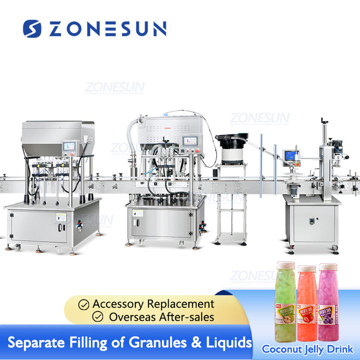 filling capping machine for coconut jelly drinks