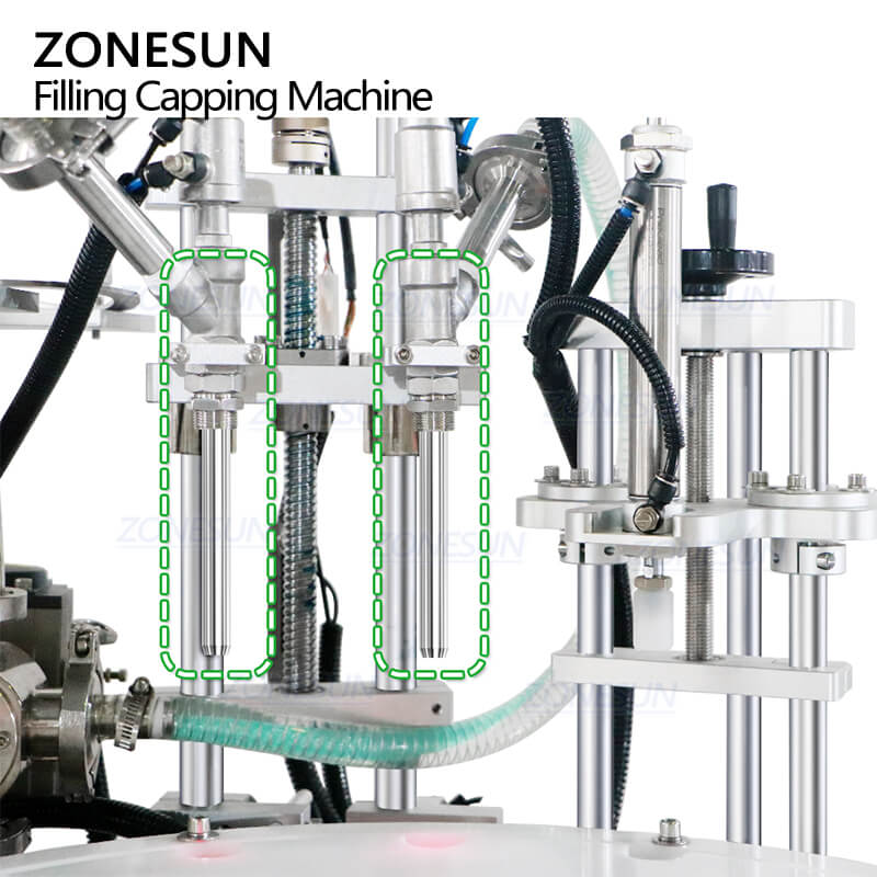 filling nozzles of lotion filling machine