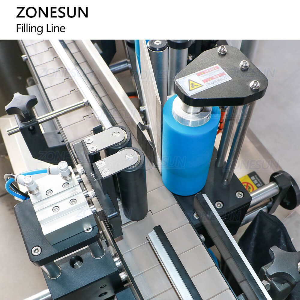 labeling structure of deodorant filling line