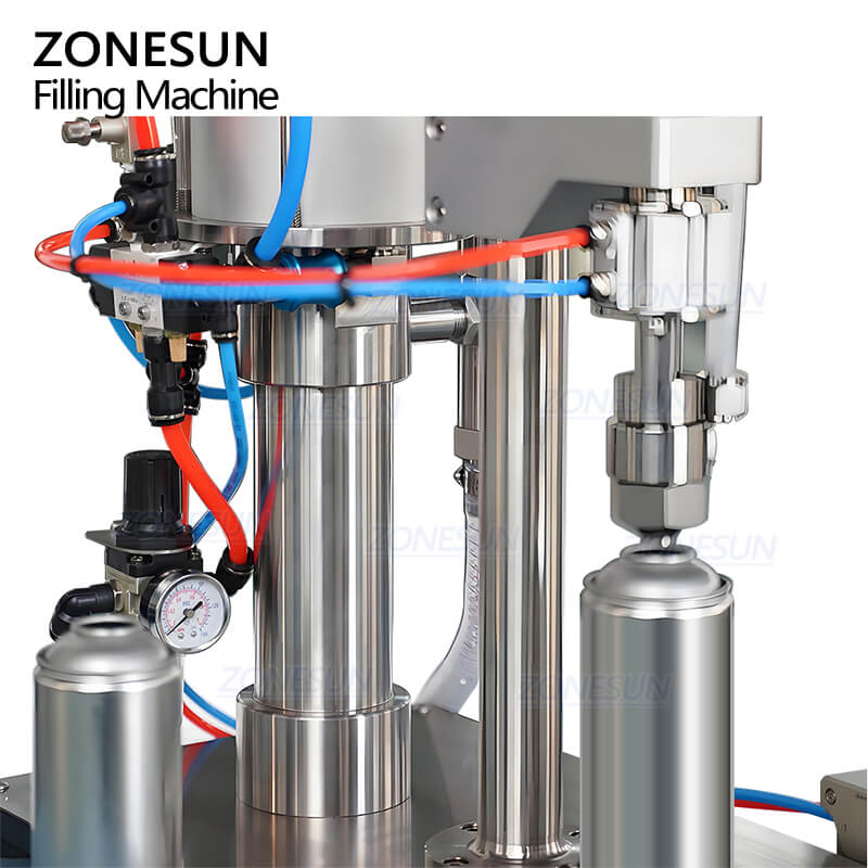 pneumatic control of aerosol filling machine