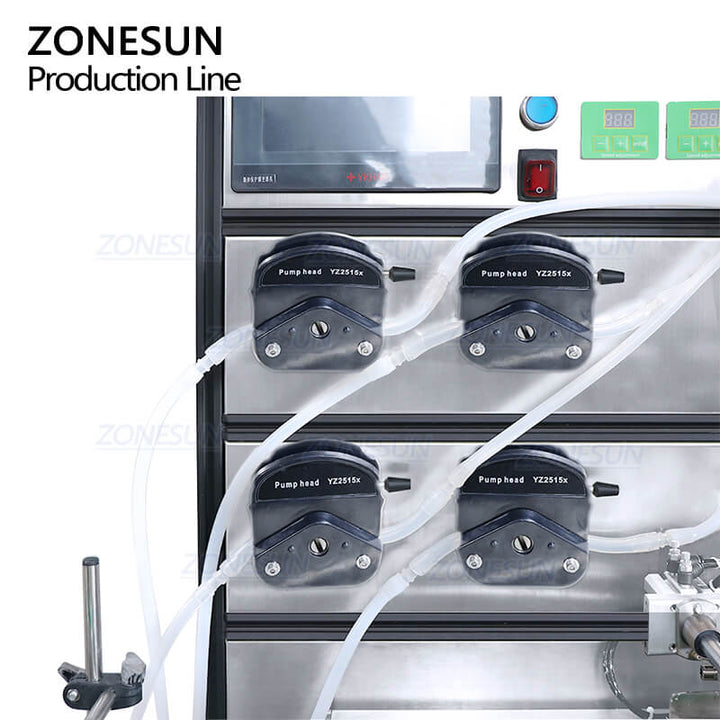 Zonesun ZS-FAL180R7 자동 연방 펌프 네일 젤 폴란드 광택 바니시 충전 캡핑 기계 생산 라인