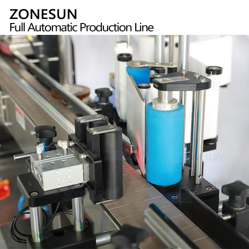 labeling structure of filling line