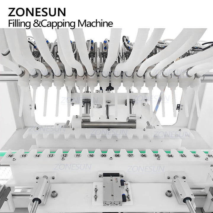 filling nozzles of corrosive liquid filling line