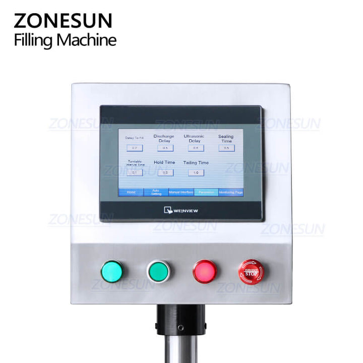 panel of hand cream filling sealing machine