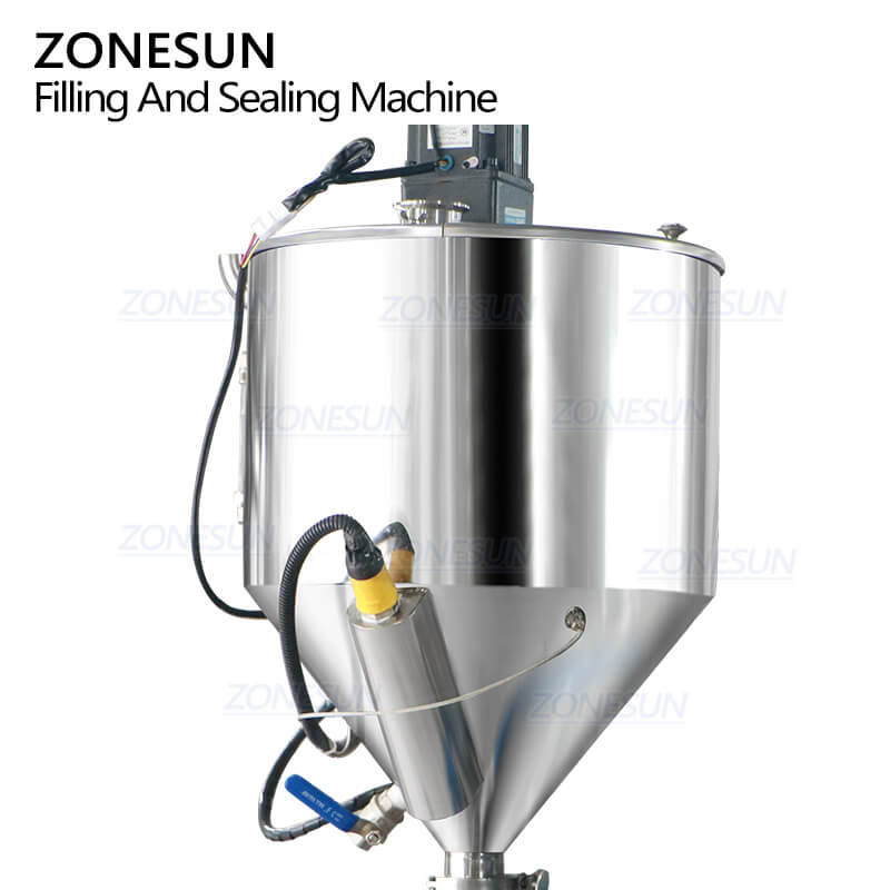 hopper of tube filling machine