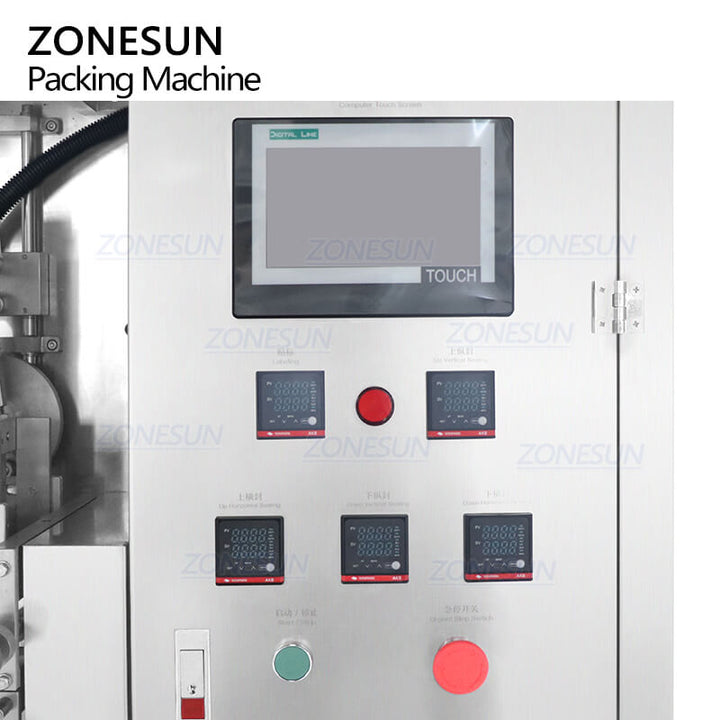 control panel of powder packaging machine