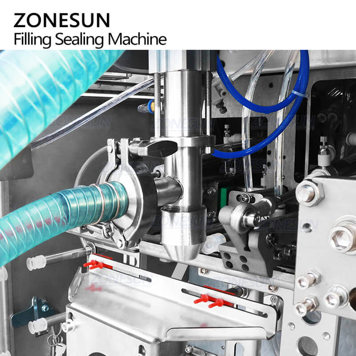 filling nozzle of packaging machine for paste