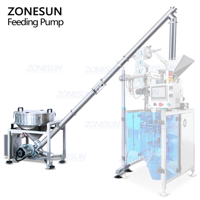 feeding machine with packaging machine