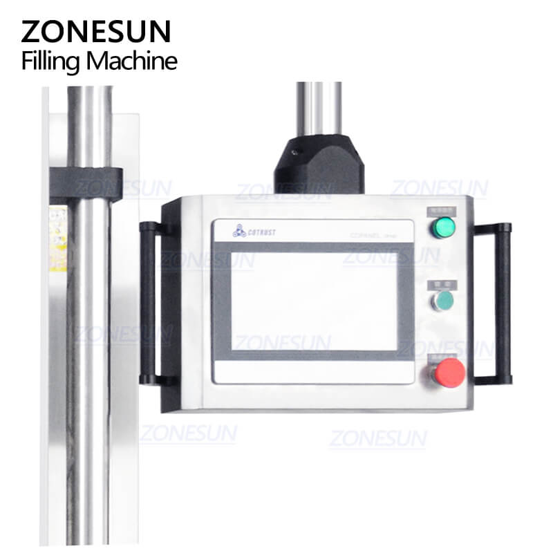 Zonesun ZS-VTPF4 Motor Servo automat 4 capete Piston Pompa Fac Cremă Loțiune Flacon Urmărire Pagini Mașini de umplere