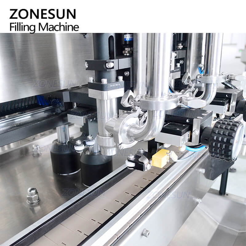 Zonesun ZS-VTPF4 Motor Servo automat 4 capete Piston Pompa Fac Cremă Loțiune Flacon Urmărire Pagini Mașini de umplere