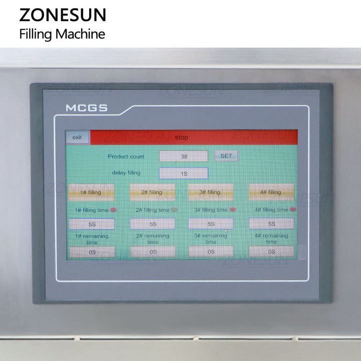 panel of perfume filler machine