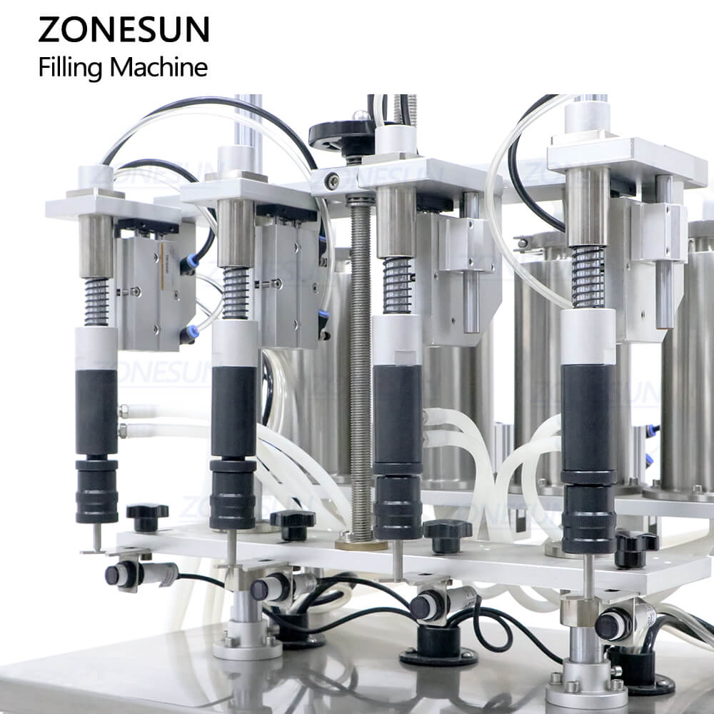 filling nozzles of perfume filler machine