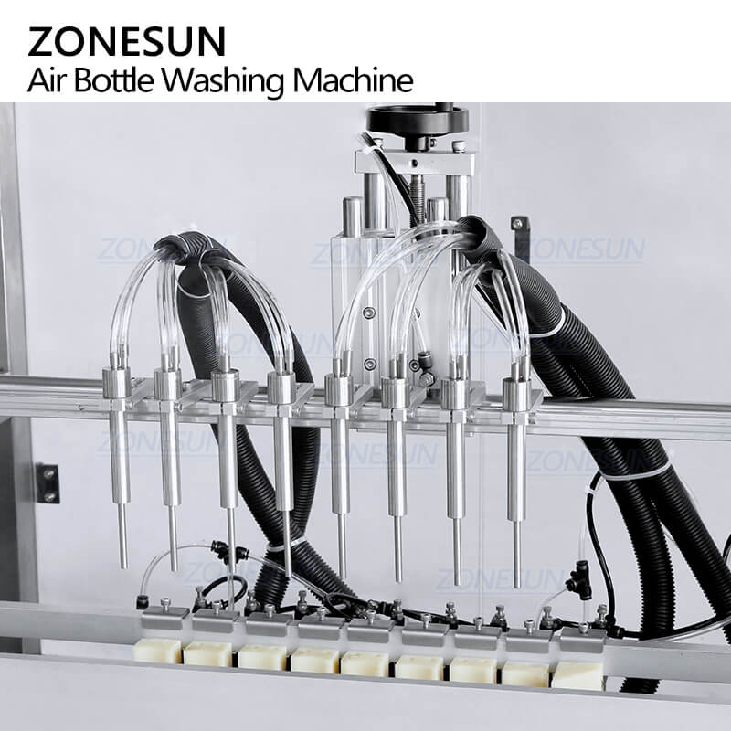ZS-WB12 Automatic 12 Heads Rotary Milk Wine Beverage Bottle Washer Plastic  Glass PET Bottle Rinsing Washing Cleaning Machine