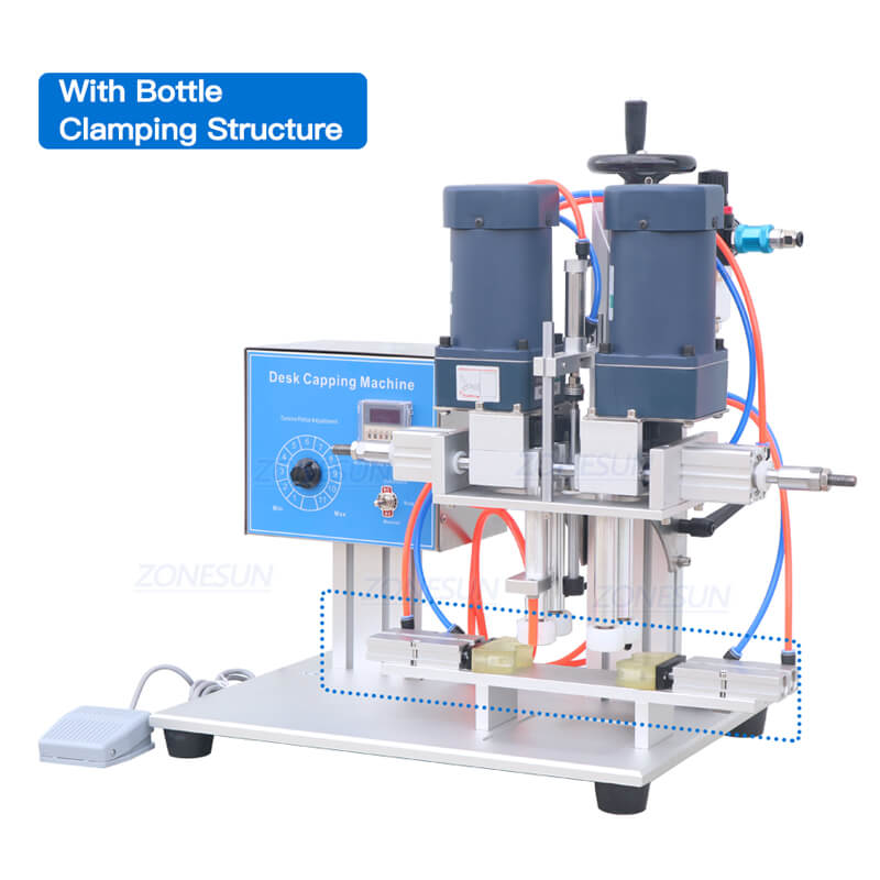 ZONESUN ZS-XG6100 Μικρή μηχανή κάλυψης μπουκαλιών επιφάνειας εργασίας για μπουκάλια πετρελαίου καπνίσματος ποτών ποτών