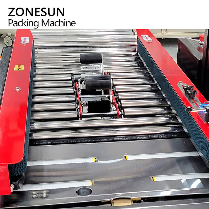 ZONESUN ZS FK8060S Automatic Paper Carton Boxes Sealer Taping Sealing Machine Carton PP Packing Belt Strapping Banding Machine