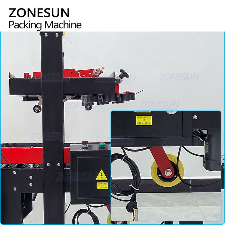 taping structure of carton sealing strapping machine