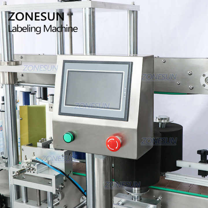 control panel of labeling machine