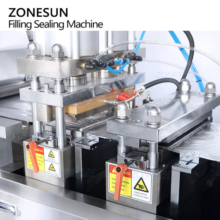 sealing structure of sauce blister packing machine