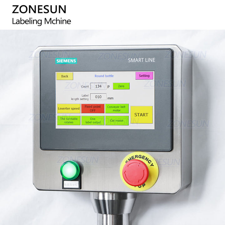 control panel of high speed labeler