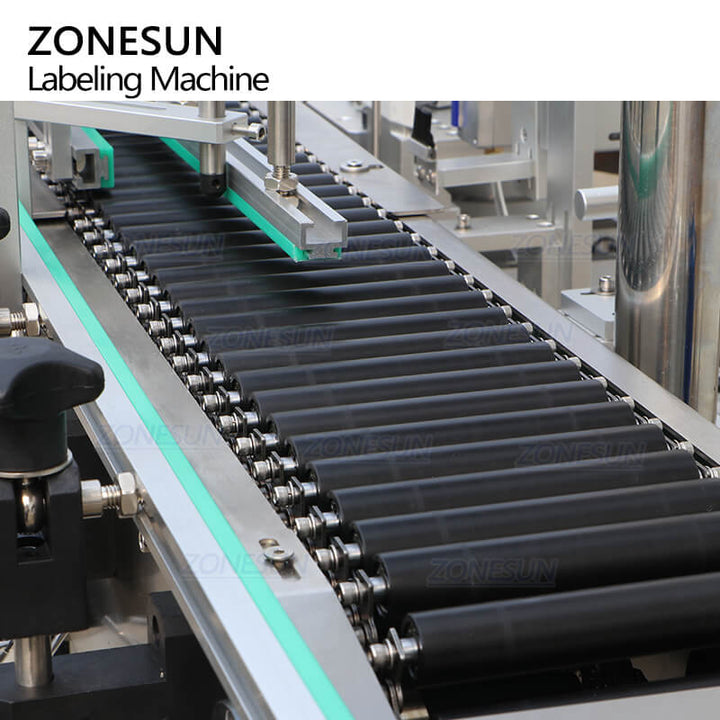 roller conveyor of horizontal labeler machine